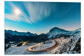 Foam board print Bernina Pass