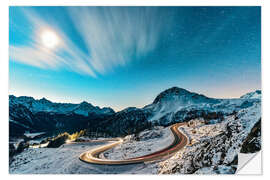 Naklejka na ścianę Bernina Pass