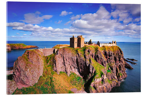 Acrylglas print Dunottar Castle in Aberdeenshire