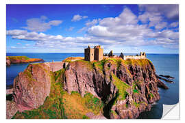 Selvklebende plakat Dunottar Castle in Aberdeenshire