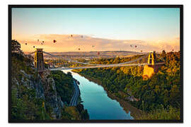 Gerahmter Kunstdruck Ballonfest in Bristol