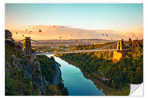 Selvklebende plakat Bristol Balloon Festival