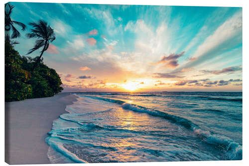 Lerretsbilde Huvadhu Atoll, Maldives