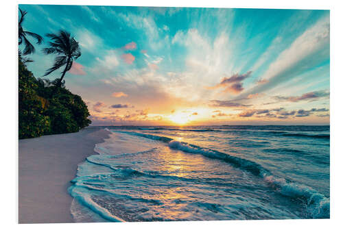 Foam board print Huvadhu Atoll, Maldives