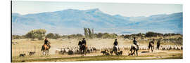 Aluminium print Gauchos, Patagonia