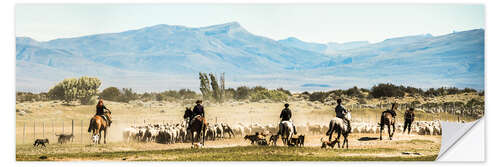 Wandsticker Gauchos, Patagonien