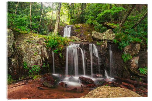 Acrylglasbild Wasserfall in den Blue Ridge Mountains
