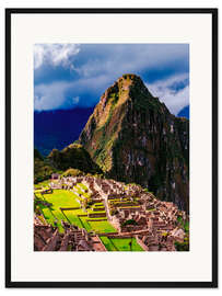 Gerahmter Kunstdruck Ansicht von Machu Picchu