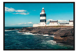 Gerahmter Kunstdruck Leuchtturm von Hook Head, Wexford
