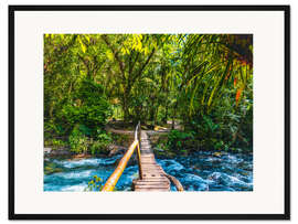 Gerahmter Kunstdruck Batari Fluss, Brasilien