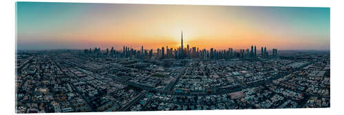 Acrylglasbild Dubai Skyline