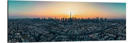Tableau en aluminium Dubai Skyline