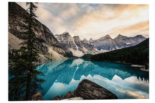 Foam board print Moraine Lake in Banff National Park, Alberta