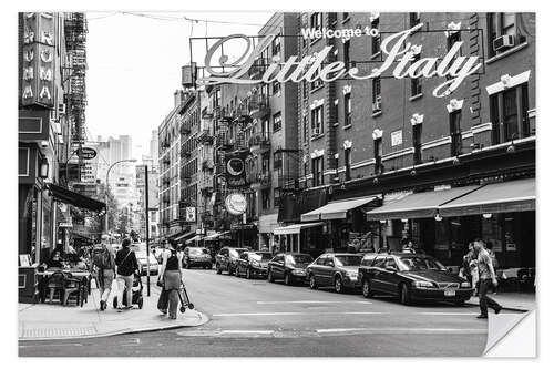 Selvklebende plakat Little Italy, New York