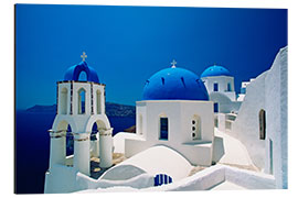 Cuadro de aluminio Blue Domes in Santorini