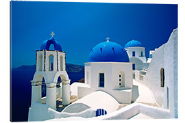 Galleriprint Blue Domes in Santorini