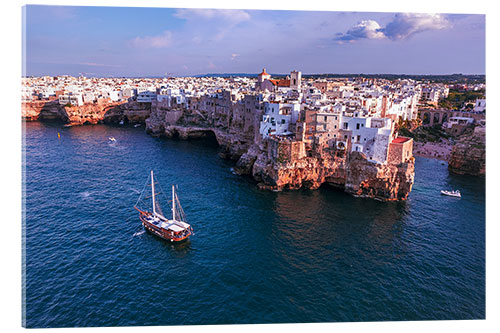 Acrylglasbild Polignano a Mare, Apulien