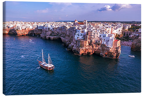 Leinwandbild Polignano a Mare, Apulien