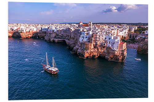 Print på skumplade Polignano a Mare, Puglia