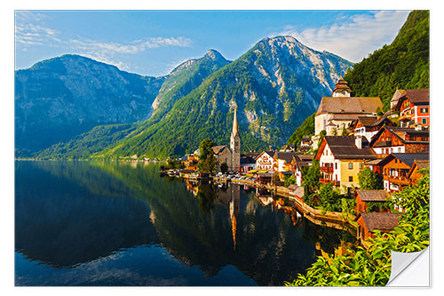 Selvklebende plakat Lake Hallstatt