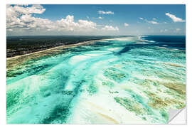 Selvklebende plakat Jambiani Beach, Zanzibar