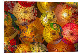 Aluminium print Chinese parasols