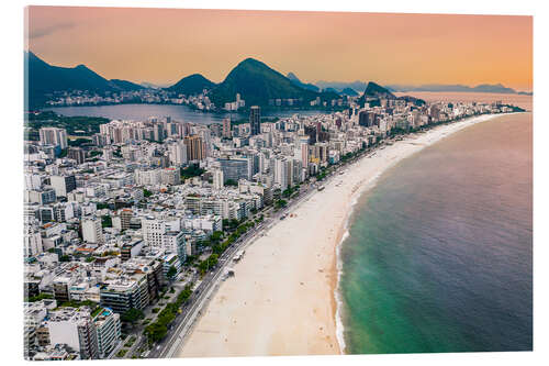 Acrylglas print Praia do Leblon, Rio de Janeiro