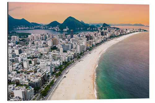 Aluminium print Praia do Leblon, Rio de Janeiro