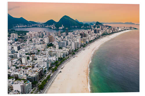 Stampa su PVC Praia do Leblon, Rio de Janeiro
