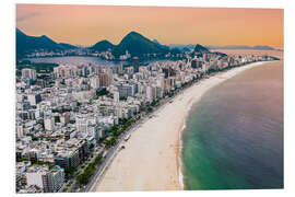 Obraz na PCV Praia do Leblon, Rio de Janeiro