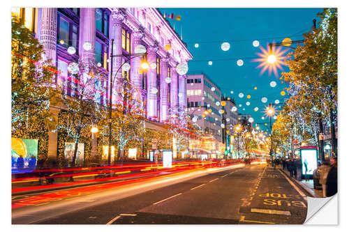 Selvklebende plakat Selfridges, Oxford Street