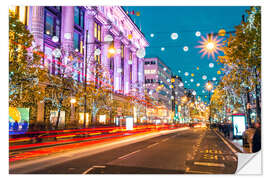 Selvklebende plakat Selfridges, Oxford Street