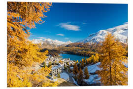 Foam board print View of Saint Moritz