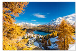 Wall sticker View of Saint Moritz