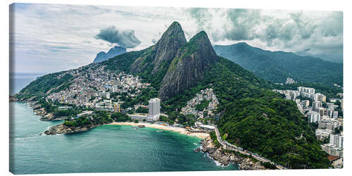 Canvas print Aerial View of Vidigal, Rio de Janeiro