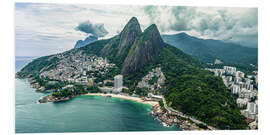 Foam board print Aerial View of Vidigal, Rio de Janeiro