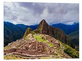 Hartschaumbild Die Ruinen von Machu Picchu