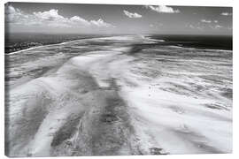 Canvas print Aerial view of Jambiani Beach, Zanzibar