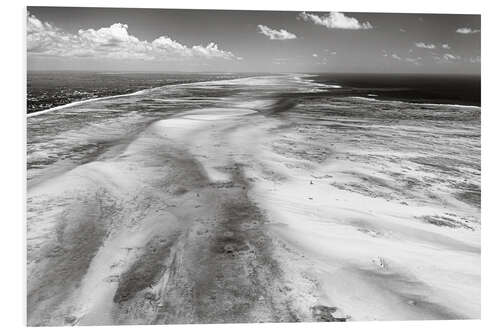 Foam board print Aerial view of Jambiani Beach, Zanzibar