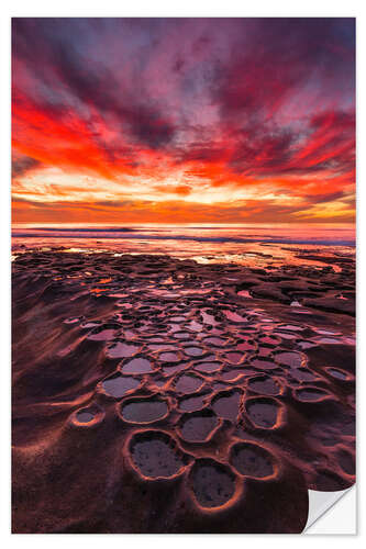 Selvklebende plakat La Jolla, California