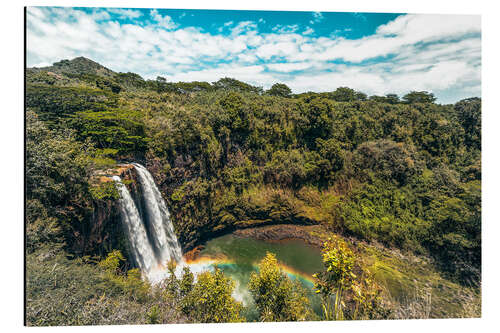 Aluminiumsbilde Waterfalls in Kauai, Hawaii