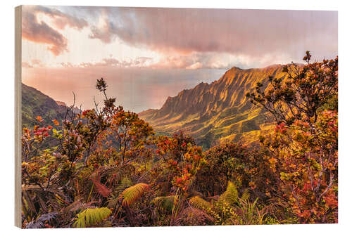 Trätavla Napali, Kauai