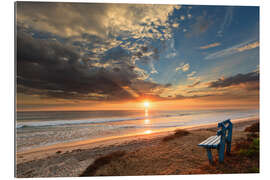 Tableau en plexi-alu Bench at The Beach in California