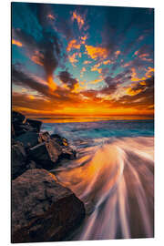 Magnettafel West Coast Sonnenuntergang