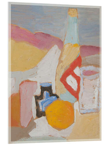 Tableau en PVC Still Life with Orange and Wine