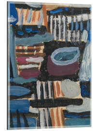 Magnettafel Abstrakte Komposition in Blau