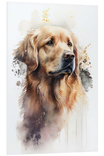 Foam board print Golden Retriever