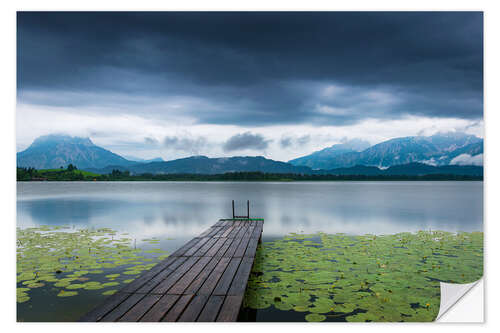 Naklejka na ścianę Evening at Hopfensee, Bavaria