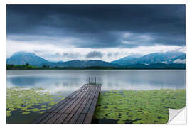 Wandsticker Abend am Hopfensee, Bayern