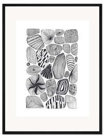 Gerahmter Kunstdruck Stone Shapes